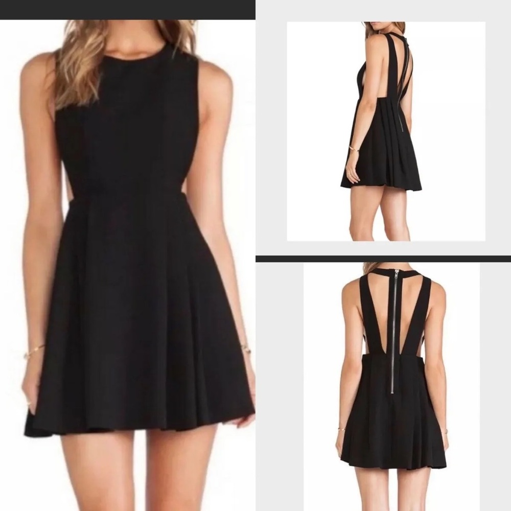 NWT  BCBG black lack mini cocktail dress Size 6 New with Tags